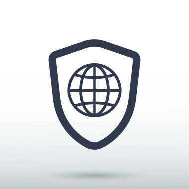 Kalkan simge vektör