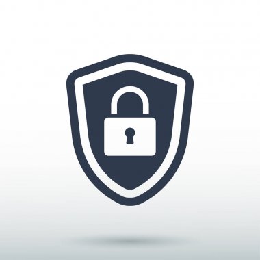 Kalkan simge vektör