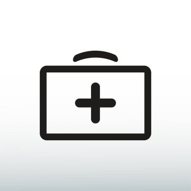 ilk yardım çantası simgesini