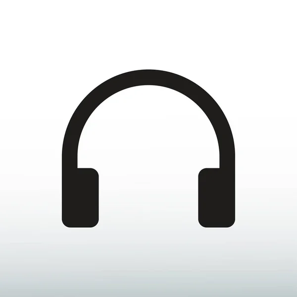 Headphones icon vector — Stock Vector