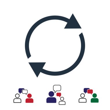 ok simgesi, hisse senedi vektör çizim düz tasarımı