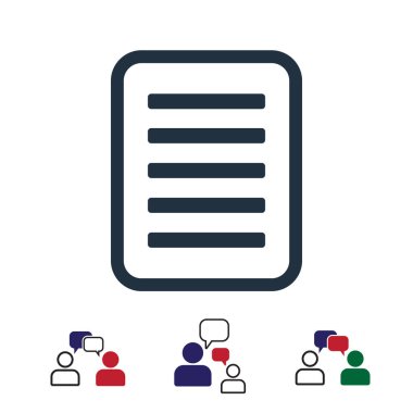 Denetim listesi simgesini, hisse senedi vektör çizim düz tasarımı