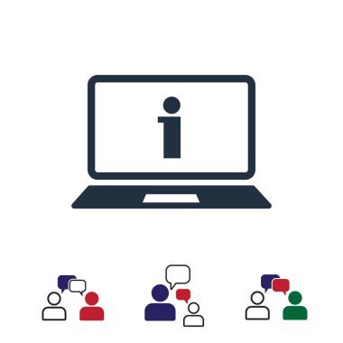 dizüstü bilgisayar kutsal kişilerin resmi, hisse senedi vektör çizim düz tasarım stili