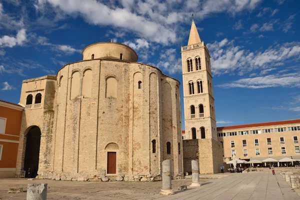 Церковь Святого Доната Задаре Знаменитый Исторический Хорватский Город — стоковое фото
