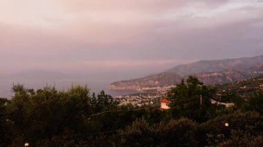 İtalya. Sorrento. Timelapse