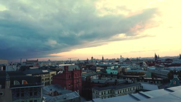 日落。莫斯科。游戏中时光倒流 — 图库视频影像
