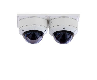 Güvenlik Cctv kamera, kırpma ile beyaz arka plan üzerinde izole
