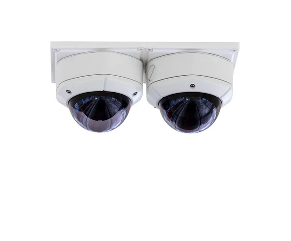 Cámara CCTV de seguridad, aislada sobre fondo blanco con recorte — Foto de Stock