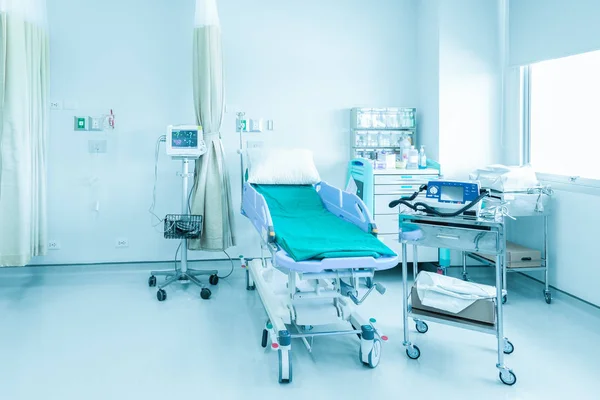 Hospital room with beds and comfortable medical equipped in a modern hospital