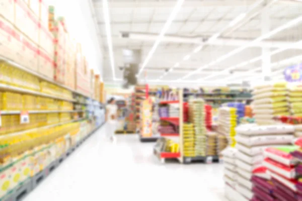 抽象的なスーパー マーケットの背景をぼかし — ストック写真