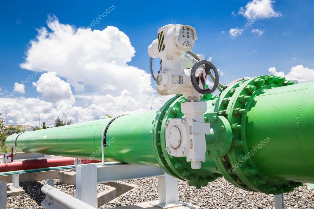 Pipeline valves of cooling water system in power plant