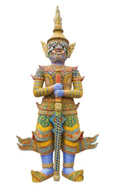 Wat Phra Kaew Grand Palace Bangkok isol dev koruyucu heykeli