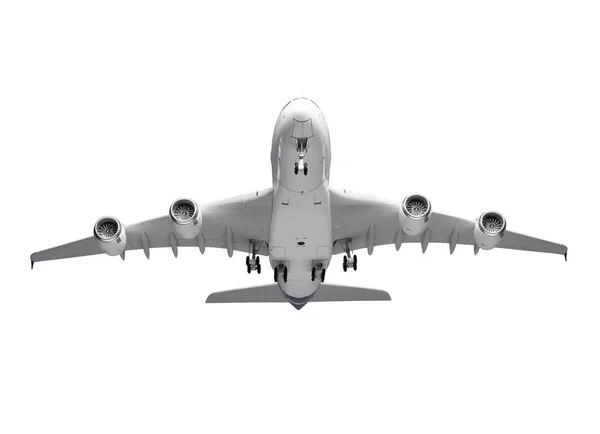 Airplane isolated on white background with clipping path — Stock Photo, Image