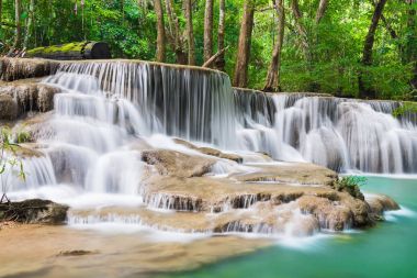 Huay Mae Kamin şelale Kanchanaburi, Tayland at