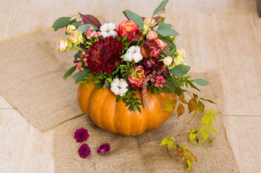 Güzel sonbahar dekorasyonu