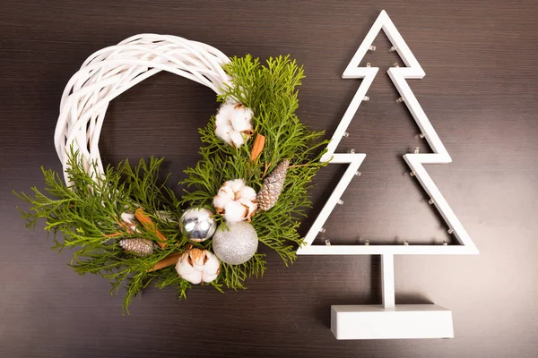 Kerst huis decore — Stockfoto