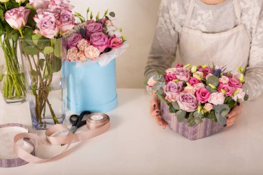 Dükkandaki güzel çiçekler