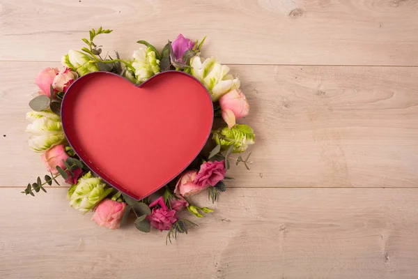 Colocación plana de flores y plantas — Foto de Stock