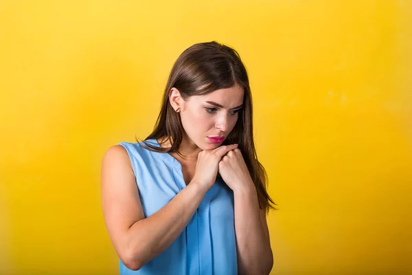 Ziemlich emotionale Frau — Stockfoto