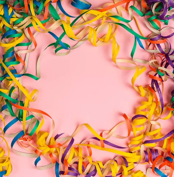 Partij Feestelijke Achtergrond Met Confetti Kopiëren Van Ruimte — Stockfoto