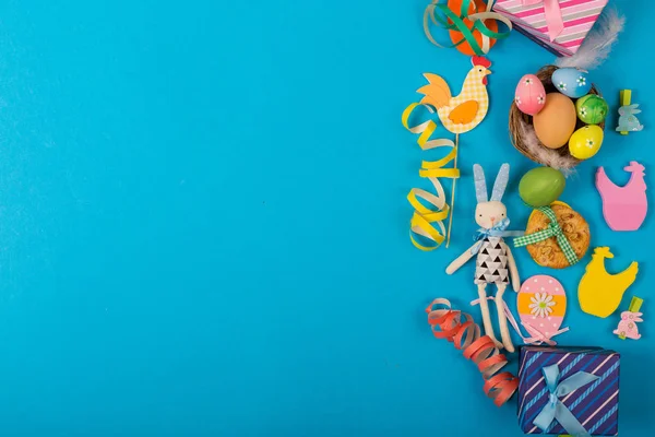 Fondo Primavera Con Símbolos Tradicionales Pascua — Foto de Stock