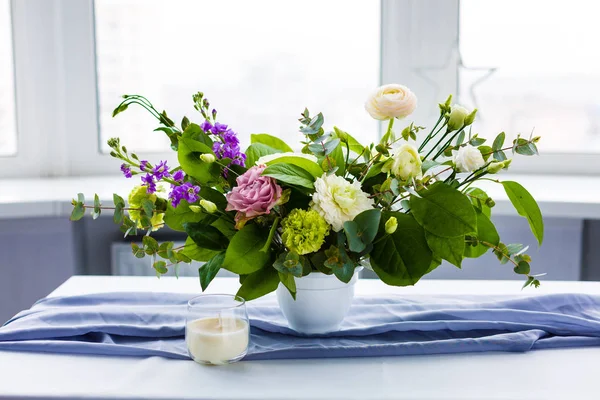 Romantisch diner setup — Stockfoto