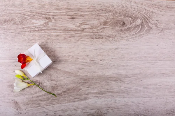 Gift box with flowers