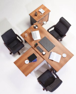 Ofis mobilyası için Yöneticisi Üstten Görünüm 