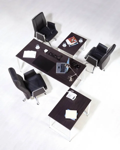 Muebles de oficina para gerente vista superior — Foto de Stock