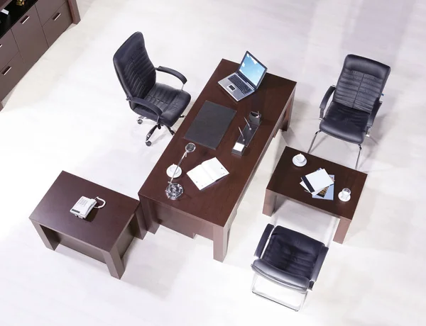 Ofis mobilyası için Yöneticisi Üstten Görünüm 