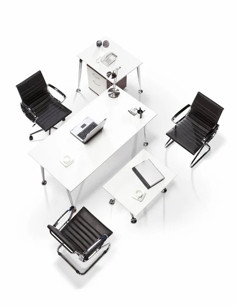 Ofis mobilyası için Yöneticisi Üstten Görünüm 