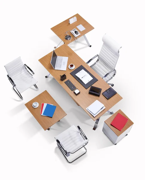 Ofis mobilyası için Yöneticisi Üstten Görünüm 