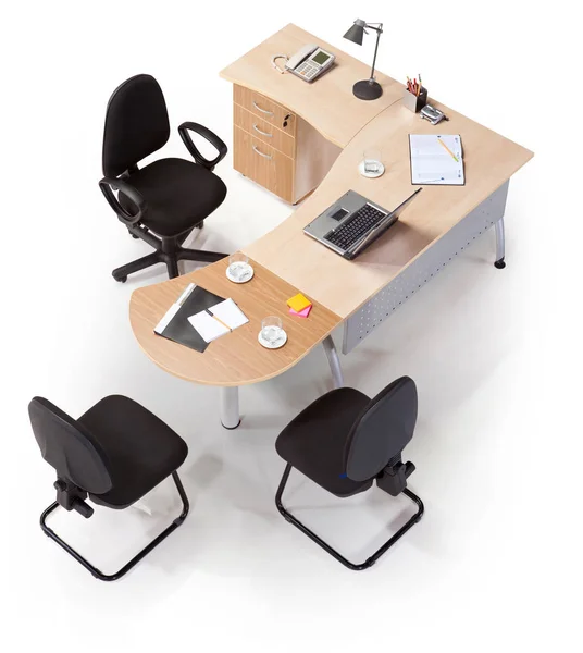 Office furniture for manager top view — Stock Photo, Image