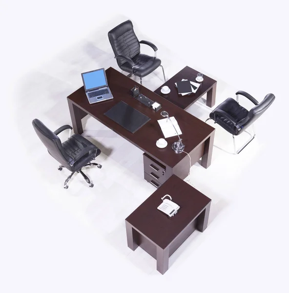 Office furniture for manager top view