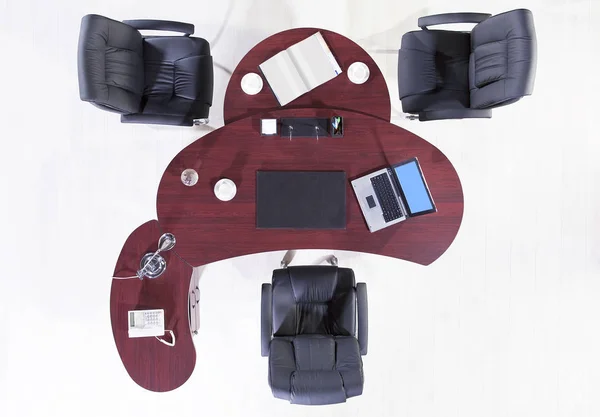 Ofis mobilyası için Yöneticisi Üstten Görünüm 
