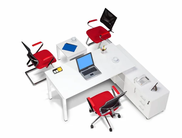 Office furniture for manager top view — Stock Photo, Image