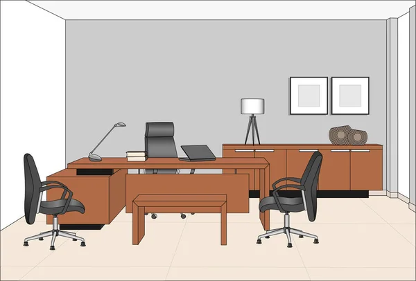 Vip Office Furniture Color — Stock Vector