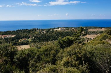 Plaj olmadan kefalonia kayalar Adası