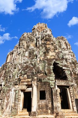 Antik Bayon Tapınak, Angkor Thom, en popüler turistik Siem içinde reap, Kamboçya