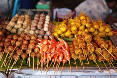Fried gıda ile sopa, Tay tarzında gıda, Tayland sokak gıda, Bangkok