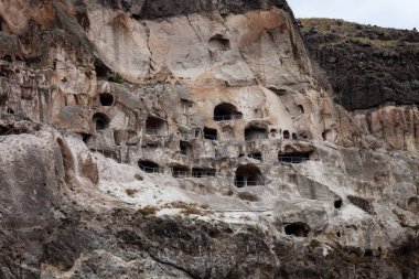 Vardzia mağara city-manastır Erusheti dağ, Gürcistan