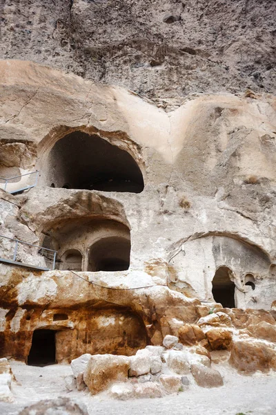 Vardzia close up of cave city-monastery in the Erusheti Mountain, Georgia — Stock Photo, Image