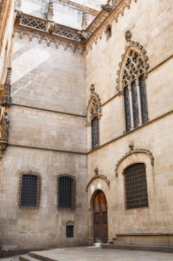 Barcelona'da Kral Sarayı: Ortaçağ Palau Reial Kraliyet Sarayı Katalanca Placa del Rei Kral'ın Meydanı