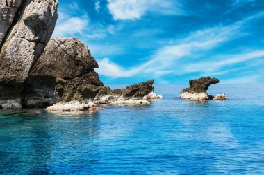 Büyük rock Island, Koh Chumphon, Moo Chumohon Eyaleti, Tayland., Ngam Yai Adası