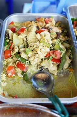 Geleneksel Tay stir fry erişte - padthai sokak Tayland gıda