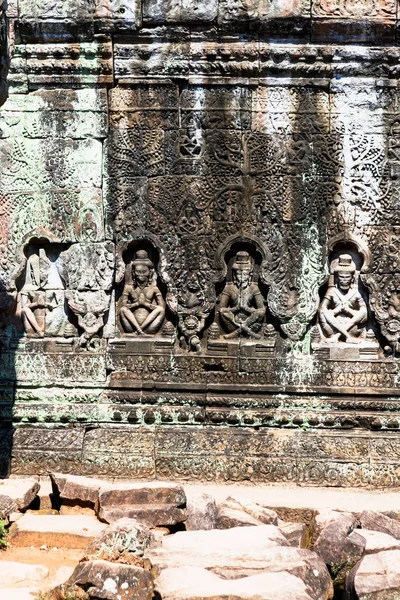 Łagodzenie Starożytnej Świątyni Preah Khan Niesamowite Angkor Siem Reap Kambodża — Zdjęcie stockowe