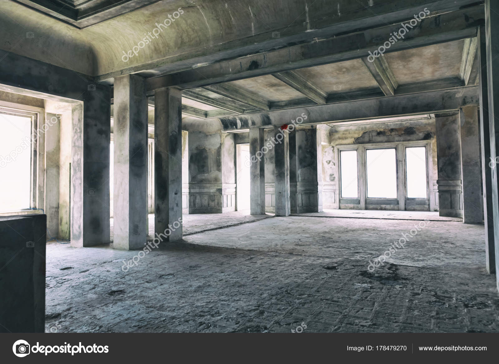 Innere Des Verlassenen Hotel Bokor Palast In Geisterstadt