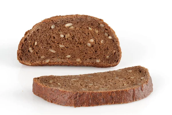 Zwei Scheiben Roggenbrot — Stockfoto