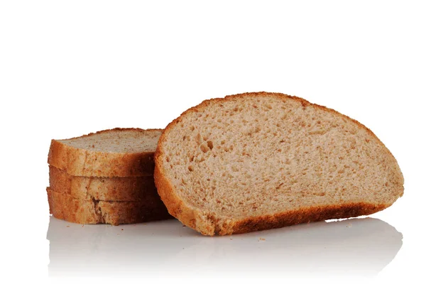 Slices of bread from wheat flour — Stock Photo, Image