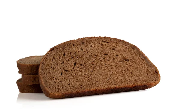 Quatro fatias de pão de centeio — Fotografia de Stock